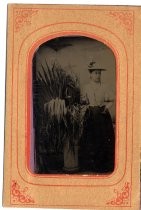 Tintype of a Standing Young Woman