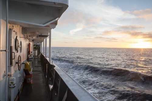 Sunrise aboard the Shimada