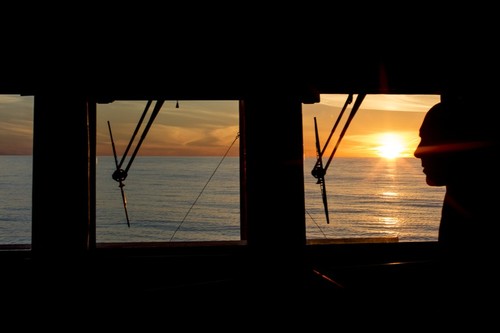 Silhouette from Shimada Bridge