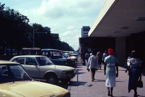 Street in downtown Lusaka, Zambia