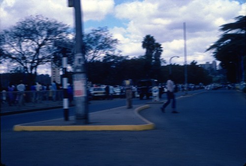 Small town street in Zimbabwe