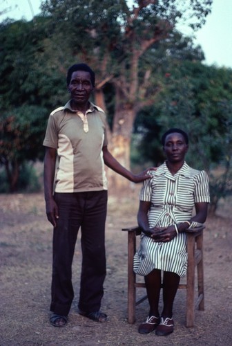 Mr. and Mrs. Paul Nsama, Nsama village