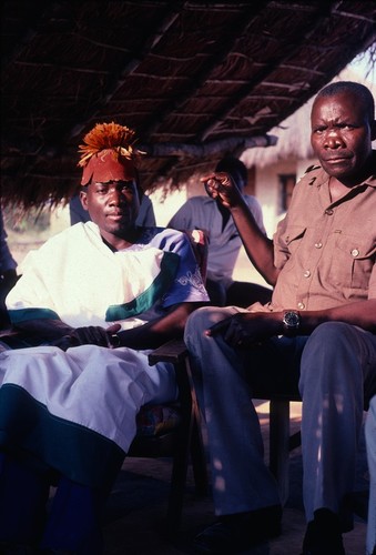 Chief Kaputa with one of his advisors, Kaputa village