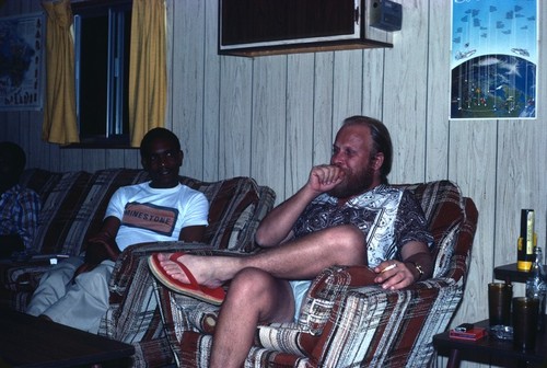 Inside Lounge/Trailer of Stanley Associates at the Bulaya Road Camp