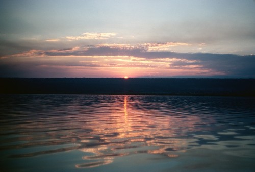 Sunset on Lake Mweru Wantipa