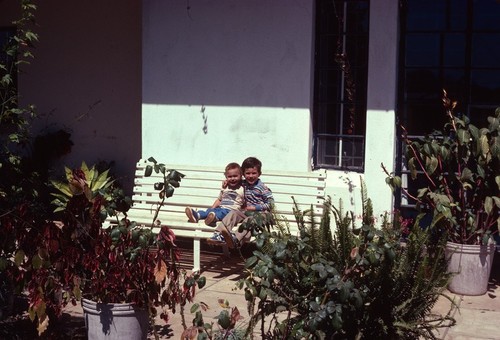 Children in front of a home in Kasama, Northern Province