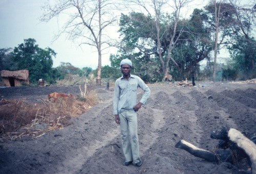 Tabwa man at his farm, Kaputa