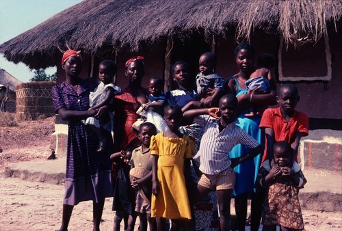 Portrait of families of several Councilors to Chief Nsama, Nsama village