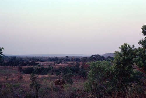 Landscape of Nsama village from viewpoint of Paul Nsama's compound