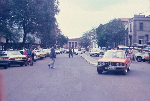 Street scene in Nairobi Kenya