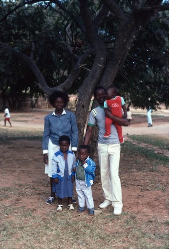 Family portrait, university housing, Lusaka