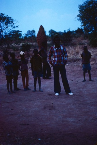 Teacher and Schoolboys at Nsama village