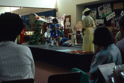 Children's play, based on the Pied Piper, at International School, Lusaka