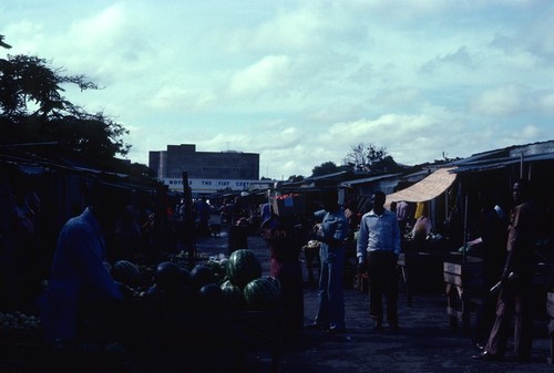 Vendors and Customers at Lusaka City Center Market