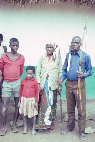 Members of Chief Kaputa's lineage exhibiting royal emblems, Kaputa village