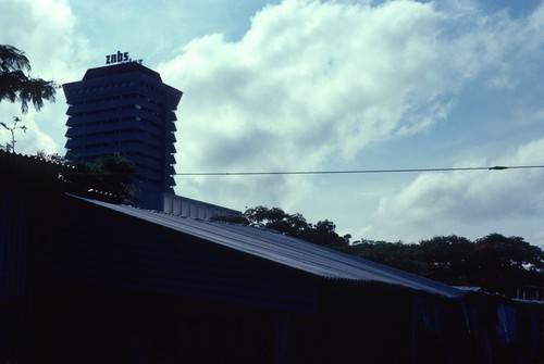 Downtown Lusaka, with Zambia National Building Society office building in background