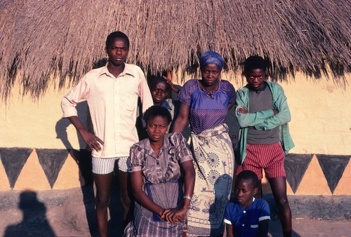 Portrait of family of Mr. Jameson Mpundu, Mukupa Katandula village