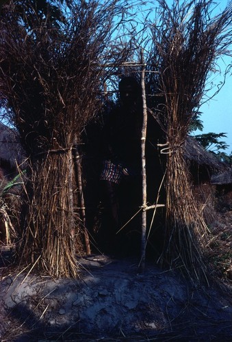 Simple grass dwelling, meant for people working salt-making camp at Kaputa to spend nights away from their homes