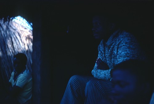 Mr. Clement Sebenti Makungu at a storytelling session, Kaputa