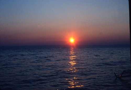 Sunset on Lake Mweru, Chiengi