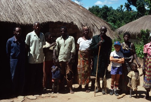 Bemba Storytellers/Elders at Fele's village, Malole