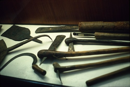 Traditional tools on display at Livingstone Museum