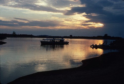 Tour boat, Lake Itezhitezhi, Kafue National Park