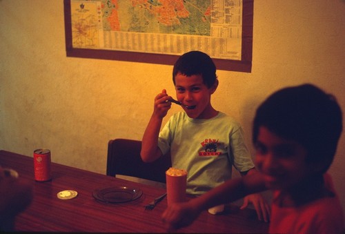 Daniel Cancel and friend, University of Zambia housing