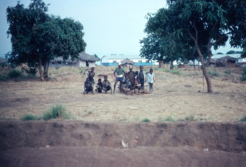 School children near elementary school, Kaputa