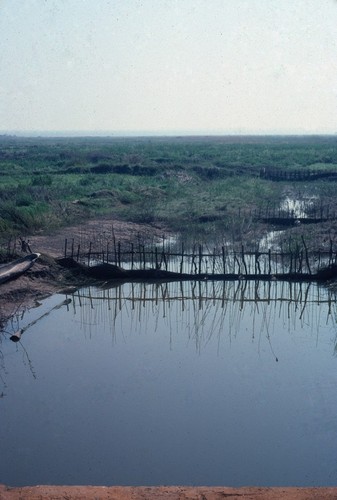 Fishing weir on stream near Kaputa village