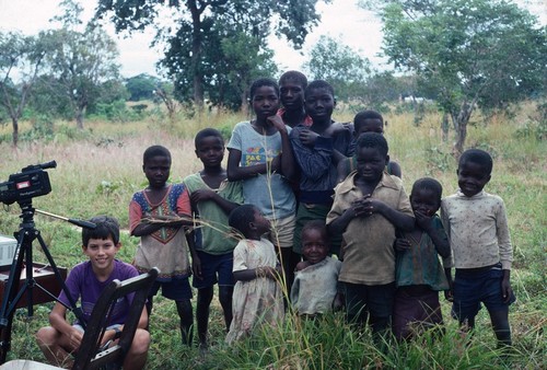 Children at recording session, Ilondola