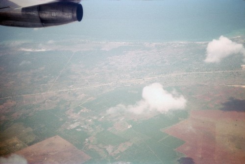 Aerial view over East Africa