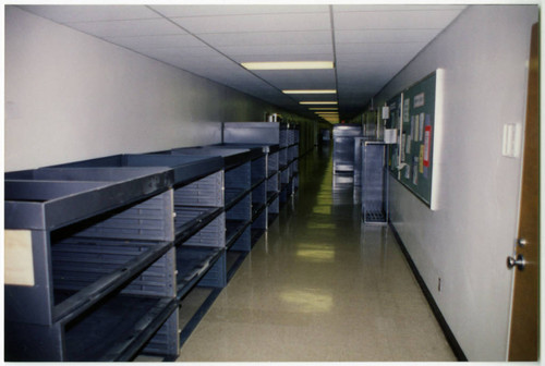 Map Cabinets Stored in Sierra Hall Hallway