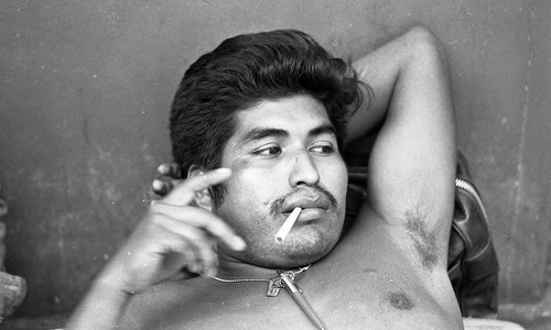 Man with cigarette, Nicaragua, 1980