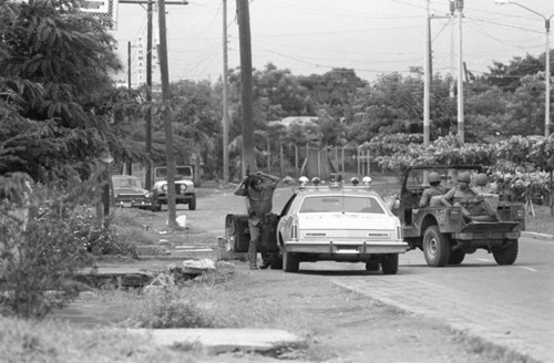 National Guard check point, Nicaragua, 1979