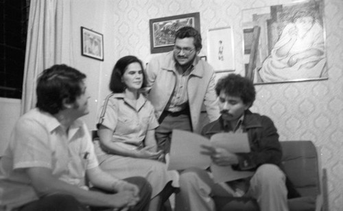 Junta members in a meeting, Nicaragua, 1979