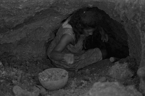 Women extracting clay, La Chamba, Colombia, 1975