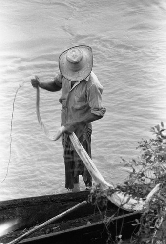 Fishing, La Chamba, Colombia, 1975