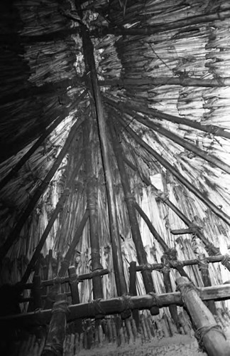 Roof seen from inside a house, San Basilio de Palenque, 1975