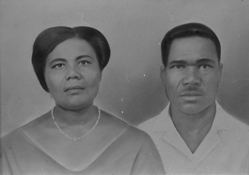 Portrait of a couple, San Basilio de Palenque, 1976