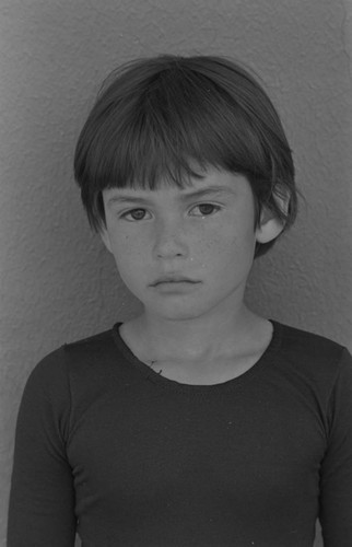 Portrait of a child, Tunjuelito, Colombia, 1977