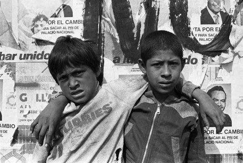 Homesless children, Mexico City, 1982