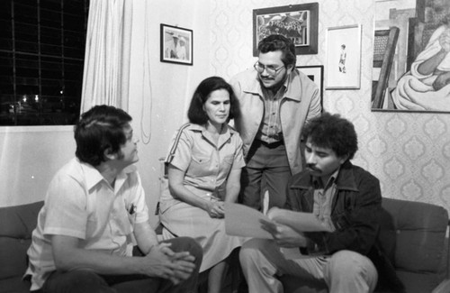 Junta members in a meeting, Nicaragua, 1979