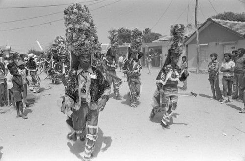 Dancers waiting for the Carnival, Barranquilla, Colombia, 1977