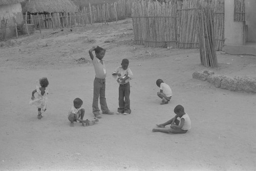 Children playing in the street, San Basilio de Palenque, ca. 1978