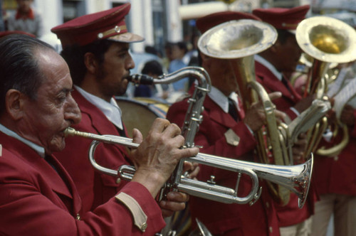 Performing at the Blacks and Whites Carnival, Nariño, Colombia, 1979