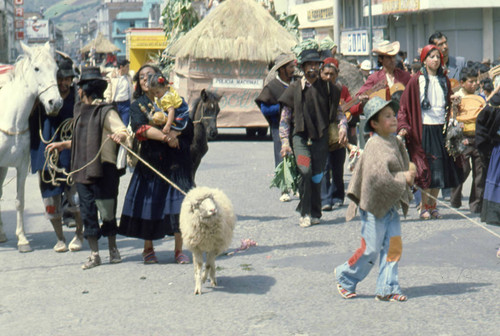 Procession at the Blacks and Whites Carnival, Nariño, Colombia, 1979