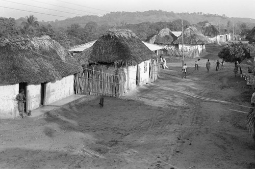 Young men standing in the street, San Basilio de Palenque, 1976