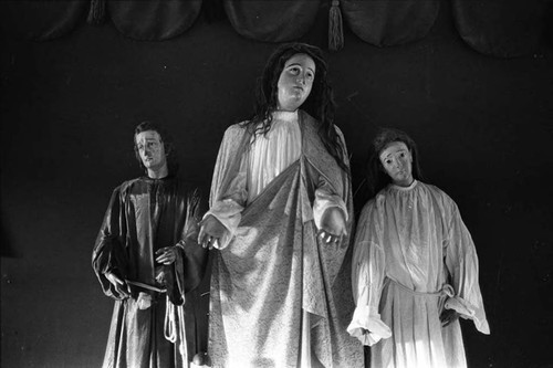 Three religious figures, San Agustín, Usulután, 1982