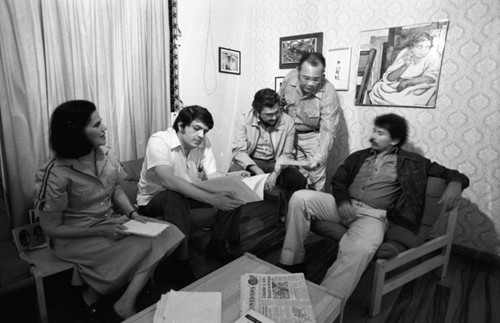 Junta members in a meeting, Nicaragua, 1979